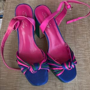 Stylish Pink and Blue Women's Sandals